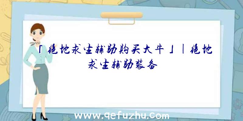 「绝地求生辅助购买大牛」|绝地求生辅助装备